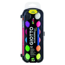 Giotto F351400 Estuche 12 Acuarelas Fluo Ø 30 mm + Pincel Sintético Nº3 Precio: 9.5000004. SKU: B12CWDWETY