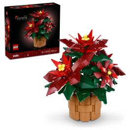 LEGO 10370 Icons Flor de Pascua, Juego Construcción 608 Piezas, 18+ Años