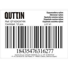 Quttin Espumadera Perforada de Nylon Profesional 35 x 10 cm para Cocina (12 Unidades)