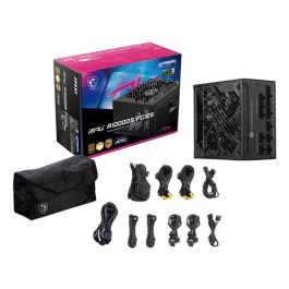 MSI MPG A1000GS PCIE5 Fuente de Alimentación ATX 1000W 80 PLUS Gold Totalmente Modular para PC Negra