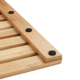 Wenko Tarima 23838100 Bambú 60x40cm Exterior Ducha Baño Piscina Antideslizante