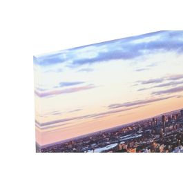 DKD Home Decor Cuadro Multicolor New York Lienzo MDF 2.3 x 40 x 120 cm (4 Unidades)