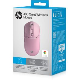 HP Ratón Inalámbrico Silencioso 400 Quiet Pink EURO (P) RF Wireless + Bluetooth 6000 DPI