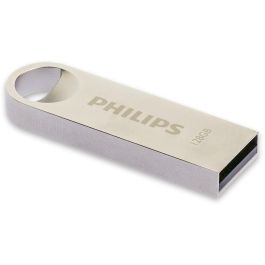 Philips Memoria USB 2.0 128GB Moon Vintage Silver Plata