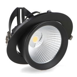 Foco Downlight LED 40W  4000Lm 4200ºK Orientable UGR17 50.000H Negro Precio: 33.4999995. SKU: 15277319291267