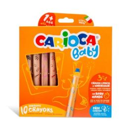 Caja 10 Lápices 3 En 1 + Sacapuntas Carioca Baby 42818 Precio: 17.5000001. SKU: B1ALGRVWLS