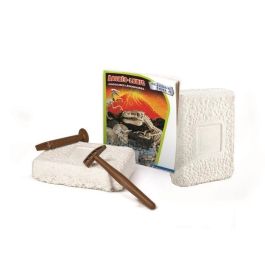 Clementoni Archéo Ludic Dinosaurios Legendarios - Juego de Paleontología con T-Rex, Velociraptor, Triceratops, martillo y cincel