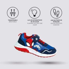 Deportiva suela pvc con luces spidey t028