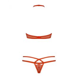 Conjunto de Lencería Obsessive 838-SET-3 Rojo S/M