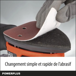 Dual Power Lijadora Múltiple Inalámbrica 20V PowDP50200 + 1x Abrasivo 80G