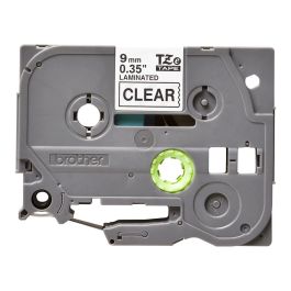Brother Cinta Rotuladora Laminada Texto Negro Sobre Transparente 9 mm x 8 m TZe121