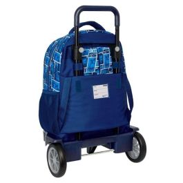 Mochila Escolar con Ruedas Hot Wheels Sonny Azul marino 33 x 45 x 22 cm Mochila Escolar con Ruedas Hot Wheels Sonny Azul marino 33 x 45 x 22 cm