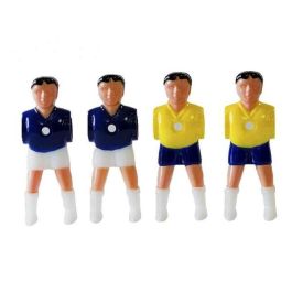 Ociotrends Set 22 Jugadores de Fútbol Piernas Abiertas Brasil vs Francia - Material ABS, Edad +8 años, Requiere Montaje