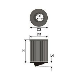 Filtro de aire Green Filters B9.65
