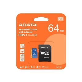 ADATA Tarjeta MicroSDXC Premier de 64GB, UHS-I, Clase 10, Velocidades 85/25 MB/s con Adaptador Precio: 12.79000008. SKU: B1335KJEAK