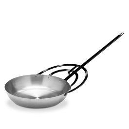 Vaello Sartén para migas Ø40 cm, acero laminado, compatible con gas/vitrocerámica/eléctrica/inducción