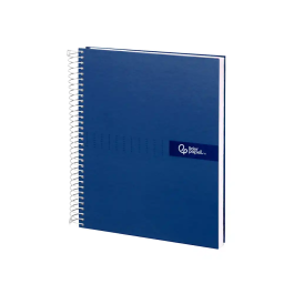 Liderpapel Cuaderno Espiral A5 Micro Crafty Tapa Forrada 120 Hojas 90gr Cuadro 5mm Azul