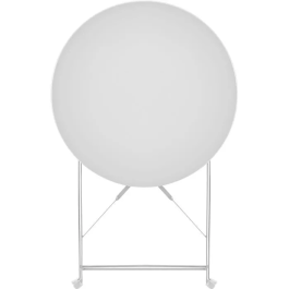 Juego de Bistro de Jardín Plegable con Mesa y 2 Sillas - Estructura de Acero - Color Gris