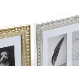 DKD Home Decor Marco Multifoto Tradicional Diamonds Dorado Plateado Ps y Cristal Brillantes 43x25x1.5 cm (6 Unidades Surtidas) DKD Home Decor Marco Multifoto Tradicional Diamonds Dorado Plateado Ps y Cristal Brillantes 43x25x1.5 cm (6 Unidades Surtidas)