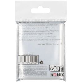 Konix AAAPQ89310 Fundas Estándar para Cartas - 100 Bolsillos, Transparente - Compatible con Magic The Gathering y Pokémon