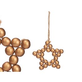 Colgante Estrella Cuentas Mediano Madera Oro Krist+ 10CM (24 Unidades) Precio: 36.58999949. SKU: B18R5P2EZT
