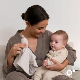 Doomoo Edredón Bebé You&Me - Reversible y Reconfortante - Provisto de 2 Cuerpos para Transportar el Olor de los Padres, Beige - DOO5400653010275