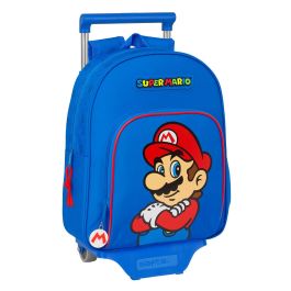 Mochila Escolar con Ruedas Super Mario Play Azul Rojo 28 x 34 x 10 cm Precio: 25.99000019. SKU: B15S3RJCHR