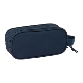 Portatodo Doble Real Madrid C.F. Blanco Azul marino 21 x 8 x 6 cm