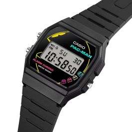 Reloj Unisex Casio F-91 - PACMAN Series Limited Edition Negro (Ø 35 mm)