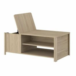 Parisot 0191TABA Mesa de centro rectangular BETTY, tablero de partículas recubierto de papel, roble, L110 x H42 x D60 cm