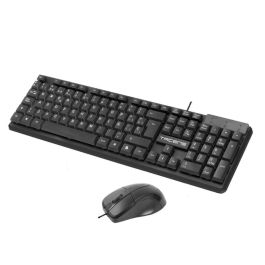 Tacens Teclado y Ratón ACP02ES Negro, Teclado Membrana Completo, Ratón Óptico Ergonómico 1600 DPI Precio: 14.49999991. SKU: B1HSS23YC2