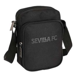 Bolso Bandolera Sevilla Fútbol Club Teen 16 x 22 x 6 cm Negro
