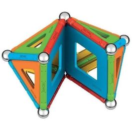 Geomag EcoFriendly Paneles Supercolor 52 Piezas para Construcción 2D y 3D con Barras, Esferas y Paneles Reciclados +5 Años