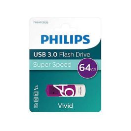 Philips Memoria USB 3.0 64GB Vivid Edition Magic Purple FM64FD00B Giratoria