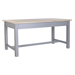 DKD Home Decor Mesa Comedor Victoria Tradicional de Paulownia y MDF Gris y Natural 161.5x81.5x78 cm Precio: 327.88999991. SKU: S3040488