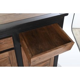 Buffet DKD Home Decor Negro Negro 45 x 86 x 200 cm Buffet DKD Home Decor Negro Negro 45 x 86 x 200 cm