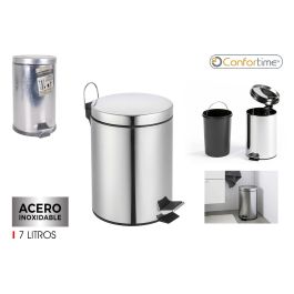 Confortime Cubo Basura Metal con Pedal 7 Litros 20 cm (Ancho) x 30 cm (Alto) x 26 cm (Largo) (6 Unidades) Precio: 47.68999983. SKU: B1GB3D56EP