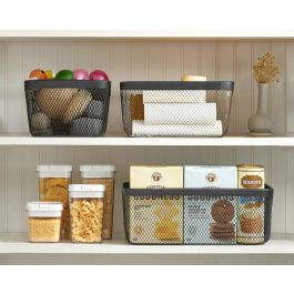 Cesta de metal para organización 30.5 x 30.5 x 15.2 cm - Confortime por Inde (6 Unidades) Cesta de metal para organización 30.5 x 30.5 x 15.2 cm - Confortime por Inde (6 Unidades)