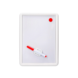 Csp Pizarra blanca magnética 25x35 cm con rotulador y borrador