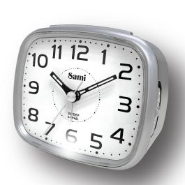 SAMI Despertador Digital Esfera Blanca con Números de Luz Súper LED Plateado Precio: 11.011. SKU: B19H4SDQRJ