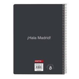 Safta Cuaderno Espiral Real Madrid 1ª Equipación 25-26 Cuarto 80 Hojas 60gr Cuadriculado 4mm Tapa Extradura Safta Cuaderno Espiral Real Madrid 1ª Equipación 25-26 Cuarto 80 Hojas 60gr Cuadriculado 4mm Tapa Extradura