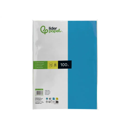 Liderpapel Papel Color A4 80gr Azul Turquesa Paquete de 100 Hojas