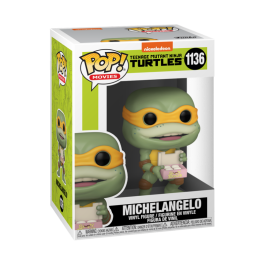 FUNKO Figura POP Tortugas Ninja Michaelangelo Vinilo 9cm