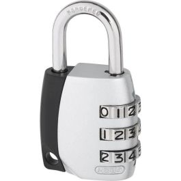 Abus 155/30 B/DFNLI Candado de combinación con arco de acero y código digital de 3 dígitos personalizable