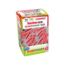 Fischer Taco Duopower Ø10 x 50 mm, 25 uds - Ideal para muebles, iluminación y fijaciones en hormigón, ladrillo y más Precio: 6.59000001. SKU: S7913085