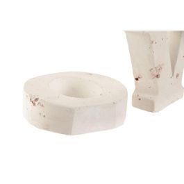 DKD Home Decor Decoración Escandinava Mármol Travertino Rosa Palo 3.5 x 11 x 42.5 cm (2 Unidades)