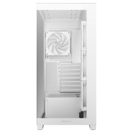 Deepcool Caja Gaming CG580 4F WH Blanca con 4 Ventiladores ARGB - Chasis ATX con Cristal Templado para Gaming y PC de Alto Rendimiento
