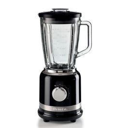 Ariete 585/02 Batidora de Vaso Moderna Negra con Vaso de Vidrio y 4 Cuchillas de Acero Inoxidable Ariete 585/02 Batidora de Vaso Moderna Negra con Vaso de Vidrio y 4 Cuchillas de Acero Inoxidable