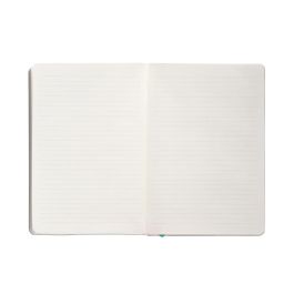 Cuaderno Con Gomilla Antartik Notes Tapa Blanda A5 Hojas Rayas Gris Y Turquesa 80 Hojas 80 gr Fsc