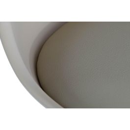 DKD Home Decor Taburete Scandi Beige Haya y PU Altura Asiento 75 cm, 109x48.5x55 cm